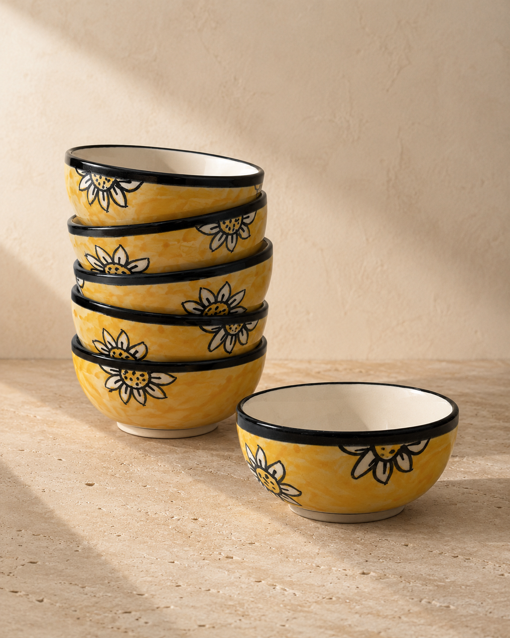 Surajmukhi Ceramic Veg Bowls (set of 6 bowls)
