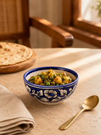 Jaipur Neel Ceramic Veg Bowl (Set of 6 bowls)