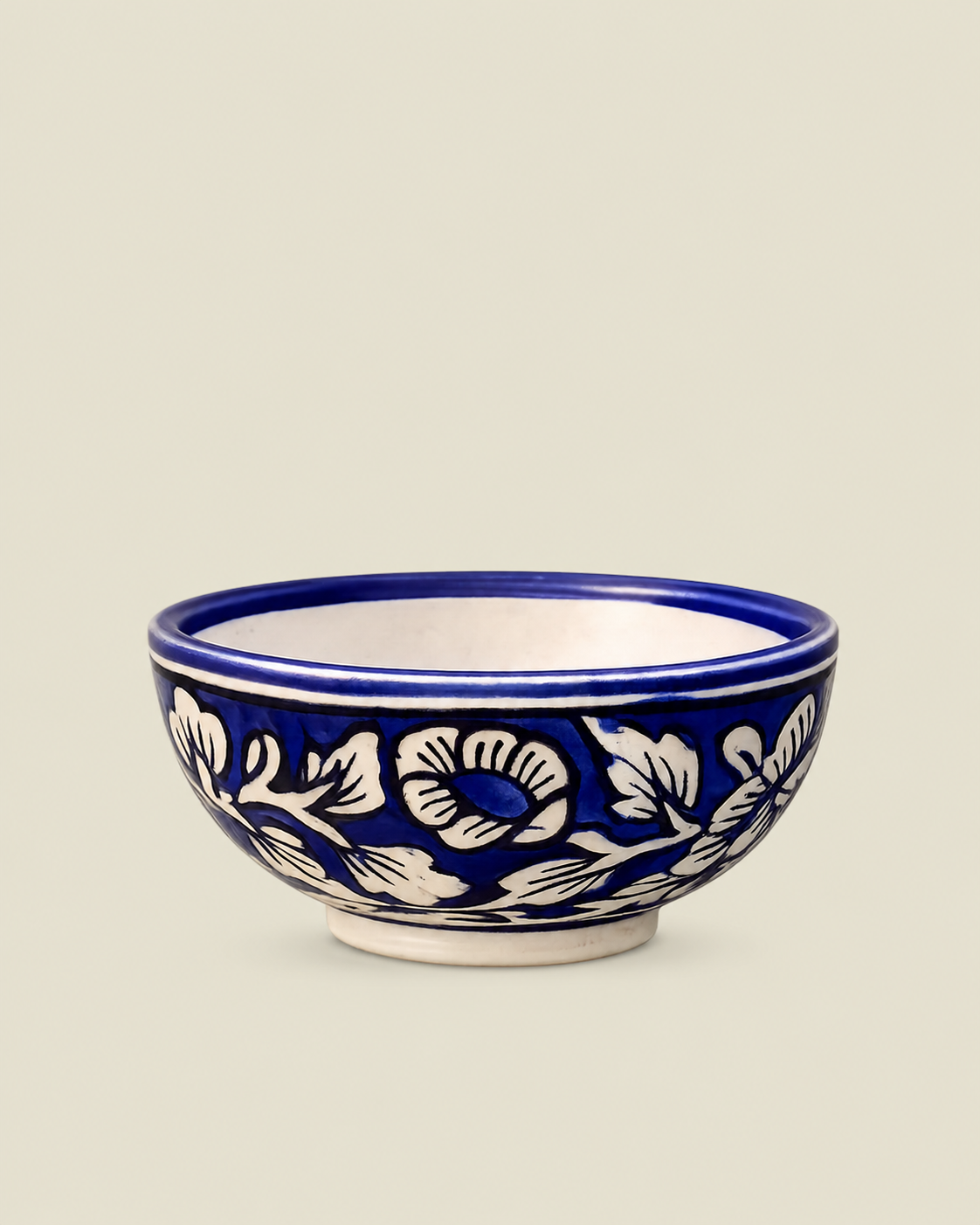 Jaipur Neel Ceramic Veg Bowl (Set of 6 bowls)