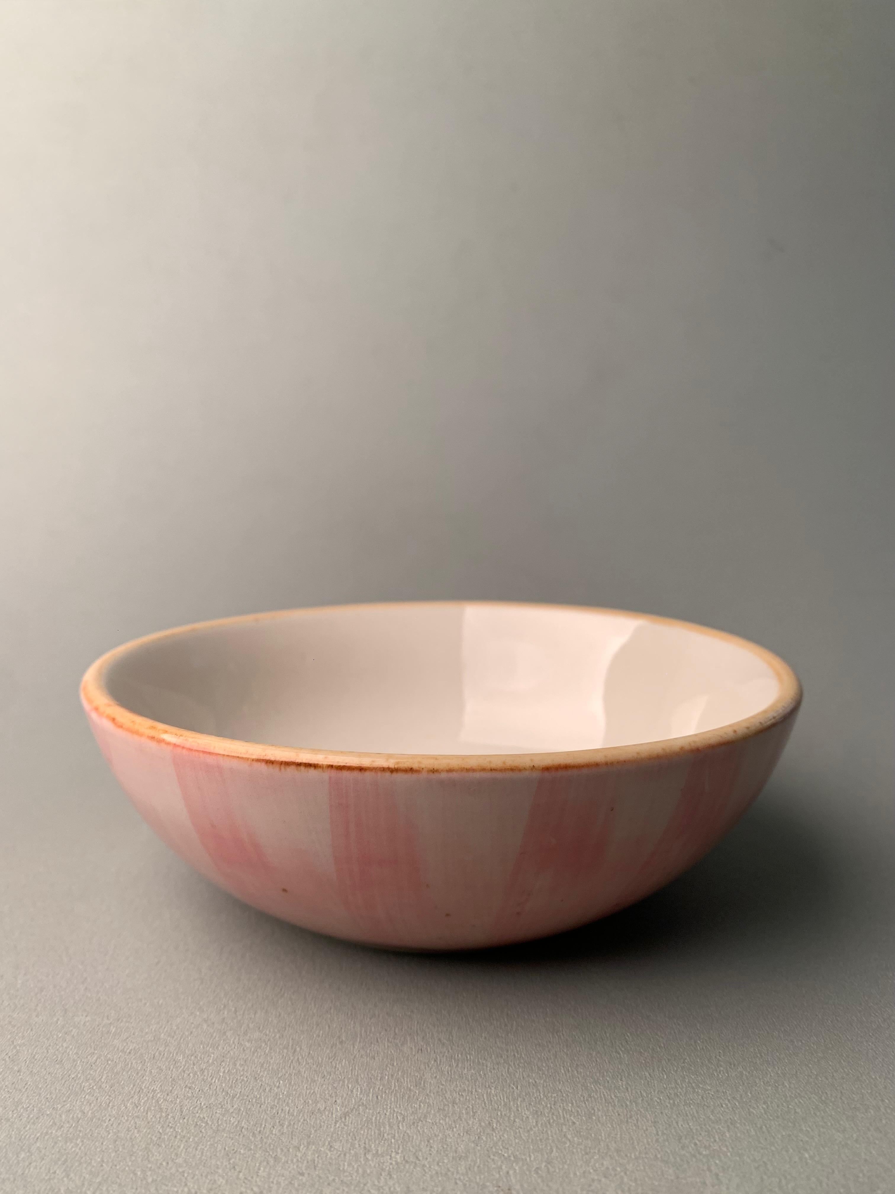 blush pink cerial bowl